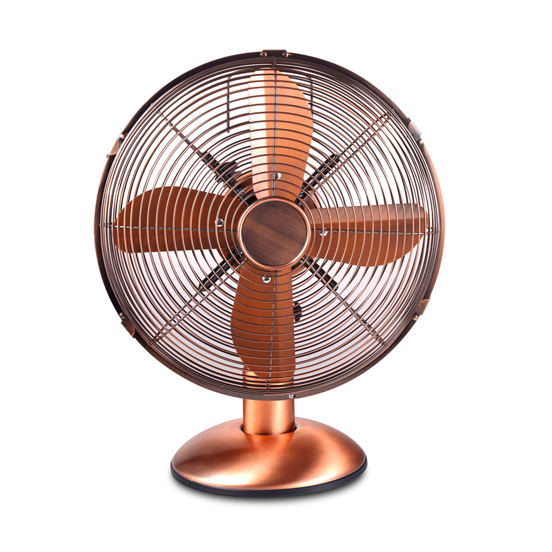 Retro 12 hüvelykes nagy teljesítményű fém asztali ventilátor