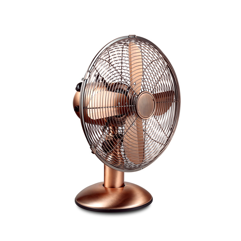 Retro 12 hüvelykes nagy teljesítményű fém asztali ventilátor